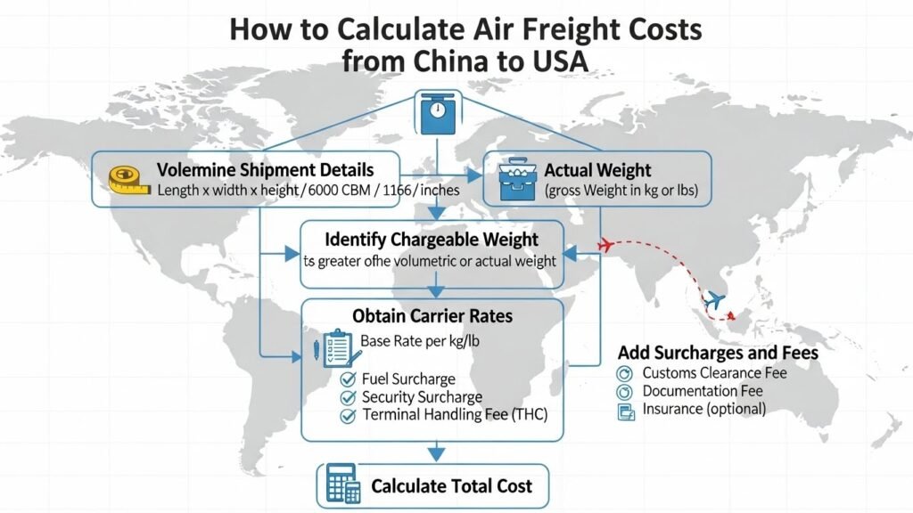 How to Calculate Air Freight Costs from China to USA 2 Air Freight